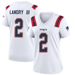 Women's Harold Landry III New England Patriots No.2 Game Jersey - White