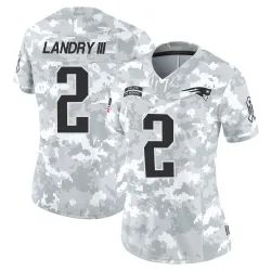 Women's Harold Landry III New England Patriots No.2 Limited 2024 Salute to Service Jersey - Arctic Camo