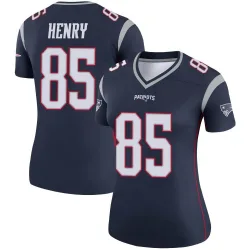 Women's Hunter Henry New England Patriots No.85 Legend Jersey - Navy