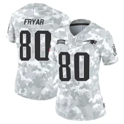 Women's Irving Fryar New England Patriots No.80 Limited 2024 Salute to Service Jersey - Arctic Camo