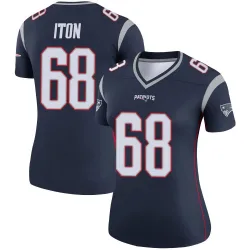 Women's Isaiah Iton New England Patriots No.68 Legend Jersey - Navy