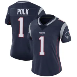 Women's Ja'Lynn Polk New England Patriots No.1 Limited Team Color Vapor Untouchable Jersey - Navy