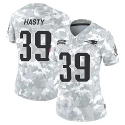 Women's JaMycal Hasty New England Patriots No.39 Limited 2024 Salute to Service Jersey - Arctic Camo