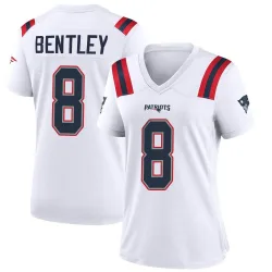 Women's Ja'Whaun Bentley New England Patriots No.8 Game Jersey - White
