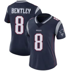 Women's Ja'Whaun Bentley New England Patriots No.8 Limited Team Color Vapor Untouchable Jersey - Navy