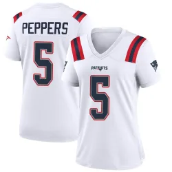 Women's Jabrill Peppers New England Patriots No.5 Game Jersey - White