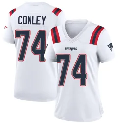 Women's Jack Conley New England Patriots No.74 Game Jersey - White