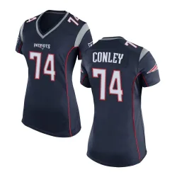 Women's Jack Conley New England Patriots No.74 Game Team Color Jersey - Navy Blue