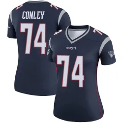 Women's Jack Conley New England Patriots No.74 Legend Jersey - Navy