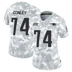 Women's Jack Conley New England Patriots No.74 Limited 2024 Salute to Service Jersey - Arctic Camo