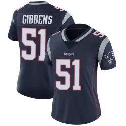 Women's Jack Gibbens New England Patriots No.51 Limited Team Color Vapor Untouchable Jersey - Navy