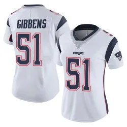 Women's Jack Gibbens New England Patriots No.51 Limited Vapor Untouchable Jersey - White