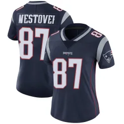 Women's Jack Westover New England Patriots No.87 Limited Team Color Vapor Untouchable Jersey - Navy