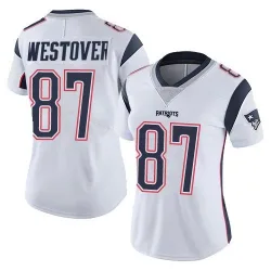 Women's Jack Westover New England Patriots No.87 Limited Vapor Untouchable Jersey - White