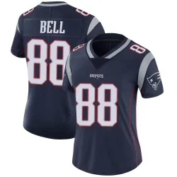 Women's Jaheim Bell New England Patriots No.88 Limited Team Color Vapor Untouchable Jersey - Navy