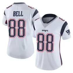 Women's Jaheim Bell New England Patriots No.88 Limited Vapor Untouchable Jersey - White