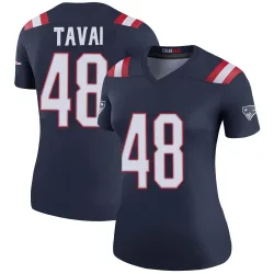 Women's Jahlani Tavai New England Patriots No.48 Legend Color Rush Jersey - Navy