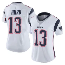 Women's Jalen Hurd New England Patriots No.13 Limited Vapor Untouchable Jersey - White