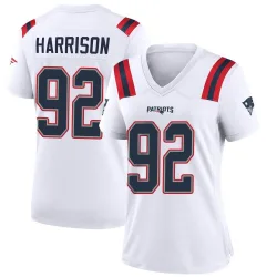 Women's James Harrison New England Patriots No.92 Game Jersey - White