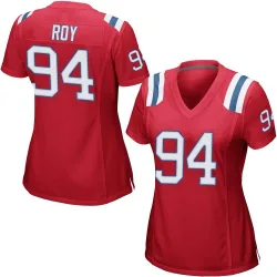 Women's Jaquelin Roy New England Patriots No.94 Game Alternate Jersey - Red