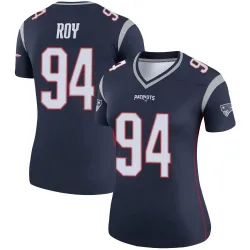 Women's Jaquelin Roy New England Patriots No.94 Legend Jersey - Navy