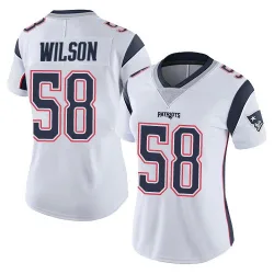 Women's Jared Wilson New England Patriots No.58 Limited Vapor Untouchable Jersey - White