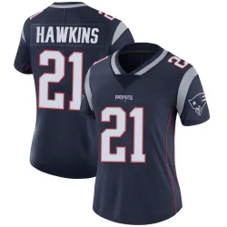 Women's Jaylinn Hawkins New England Patriots No.21 Limited Team Color Vapor Untouchable Jersey - Navy