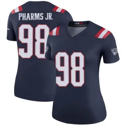 Women's Jeremiah Pharms Jr. New England Patriots No.98 Legend Color Rush Jersey - Navy