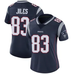 Women's John Jiles New England Patriots No.83 Limited Team Color Vapor Untouchable Jersey - Navy