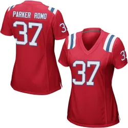 Women's John Parker Romo New England Patriots No.37 Game Alternate Jersey - Red