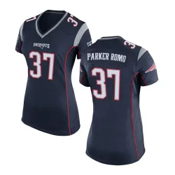 Women's John Parker Romo New England Patriots No.37 Game Team Color Jersey - Navy Blue