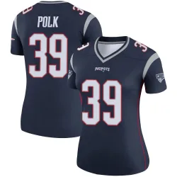 Women's Jordan Polk New England Patriots No.39 Legend Jersey - Navy
