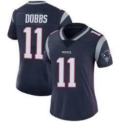 Women's Joshua Dobbs New England Patriots No.11 Limited Team Color Vapor Untouchable Jersey - Navy