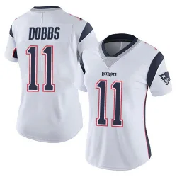 Women's Joshua Dobbs New England Patriots No.11 Limited Vapor Untouchable Jersey - White