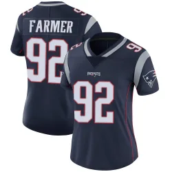 Women's Joshua Farmer New England Patriots No.92 Limited Team Color Vapor Untouchable Jersey - Navy