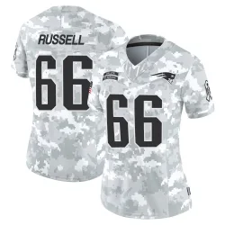 Women's Jotham Russell New England Patriots No.66 Limited 2024 Salute to Service Jersey - Arctic Camo