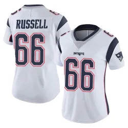 Women's Jotham Russell New England Patriots No.66 Limited Vapor Untouchable Jersey - White