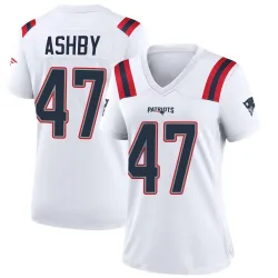 Women's Julian Ashby New England Patriots No.47 Game Jersey - White
