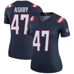Women's Julian Ashby New England Patriots No.47 Legend Color Rush Jersey - Navy