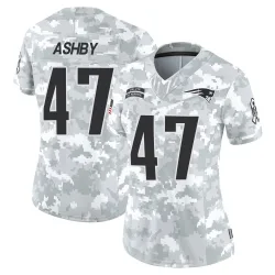 Women's Julian Ashby New England Patriots No.47 Limited 2024 Salute to Service Jersey - Arctic Camo