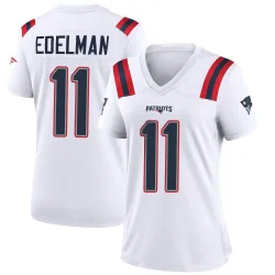 Women's Julian Edelman New England Patriots No.11 Game Jersey - White