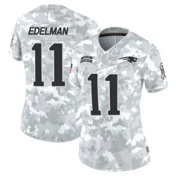 Women's Julian Edelman New England Patriots No.11 Limited 2024 Salute to Service Jersey - Arctic Camo