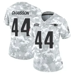 Women's K'Lavon Chaisson New England Patriots No.44 Limited 2024 Salute to Service Jersey - Arctic Camo