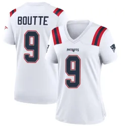Women's Kayshon Boutte New England Patriots No.9 Game Jersey - White
