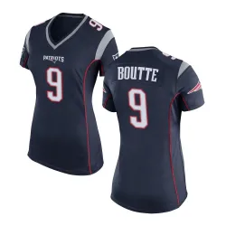 Women's Kayshon Boutte New England Patriots No.9 Game Team Color Jersey - Navy Blue