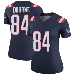 Women's Kendrick Bourne New England Patriots No.84 Legend Color Rush Jersey - Navy