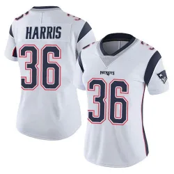 Women's Kevin Harris New England Patriots No.36 Limited Vapor Untouchable Jersey - White
