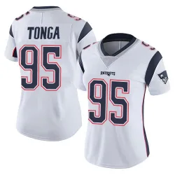 Women's Khyiris Tonga New England Patriots No.95 Limited Vapor Untouchable Jersey - White