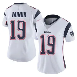 Women's Kobee Minor New England Patriots No.19 Limited Vapor Untouchable Jersey - White