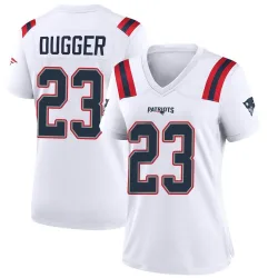 Women's Kyle Dugger New England Patriots No.23 Game Jersey - White